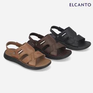엘칸토  (LCMW04U426) 남성 소가죽 웨빙 투웨이 캐주얼 샌들 3cm