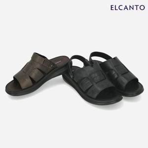 엘칸토  (LCMW32U426) 남성 소가죽 투웨이 컴포트 샌들 3.5cm