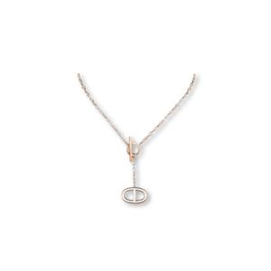 [라운지엘] 에르메스 Chaine d ancre Contour 펜던트 네크리스 H122303B