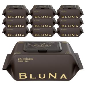 블루나 더퍼스트 물티슈 프리미엄 캡형 엠보싱 아기물티슈 70매 10팩