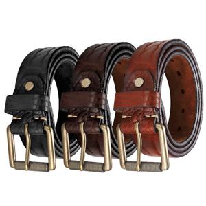 [크로노스] CRBT118 프리미엄 천연소가죽 남자 빈티지 벨트 허리띠