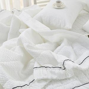 시크릿 순면 시어서커 누빔이불베개세트 Q (이불Q+베개2)