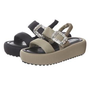 소다 글로벌 슈스파 여성 캐주얼 장식 포인트 샌들 CRD50002 (블랙,카키)