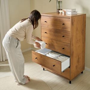 트리빔하우스 엘라 속깊은 칸막이 900 5단 서랍장 E0등급 (착불)