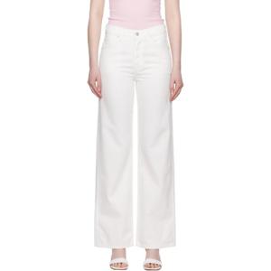 25 FW 시티즌 오브 휴머니티 여성 화이트 안니나 하이라이즈 와이드 핏 33인치 데님 진 252030F069012