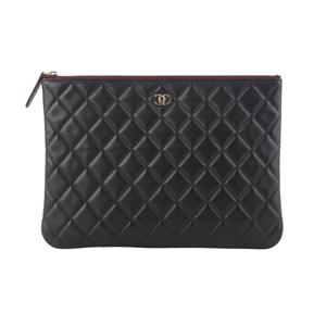 (명품) 샤넬 A82545 램스킨 포켓 클러치 금장 뉴