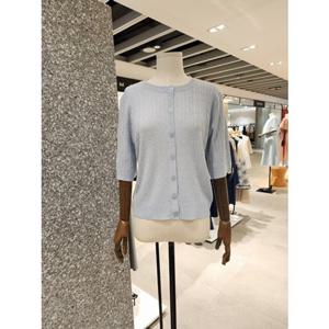 JIGOTT 지고트 [라운드 반팔 풀오버 니트] JR6E1PO523