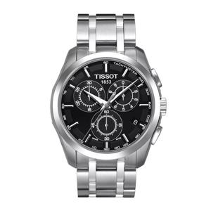 티쏘 꾸뜨리에 크로노 남성 남자 실버 블랙 메탈시계 T035.617.11.051.00