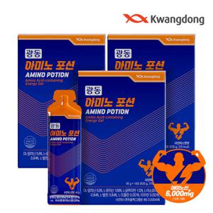 광동 아미노포션 에너지젤 BCAA 아미노산 3박스(45g x 14포)