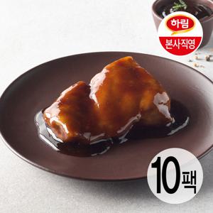 하림이닭 소스 잘 먹은 닭다리살 갈비맛 100g 10팩