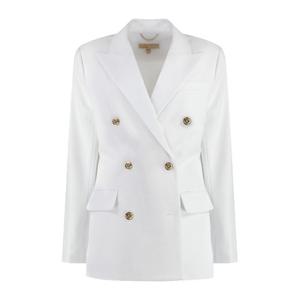 마이클코어스 더블브레스트 화이트 블레이저 MF3103WENX 100