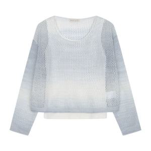 [르샵]25l2l25kpo820u옵션 나시 펀칭 그라데이션긴팔니트