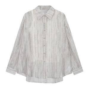 [르샵]25l2l25wst800u옵션 저지나시 프린트 시스루 긴팔셔츠