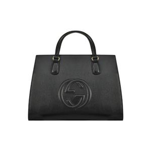 [구찌] 소호 탑 핸들 미디엄 숄더백/블랙/607721 CAO0G 1000