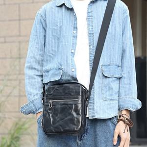 [백스테이]B291CR 남자 고급 천연소가죽 베지터블가죽 크로스백