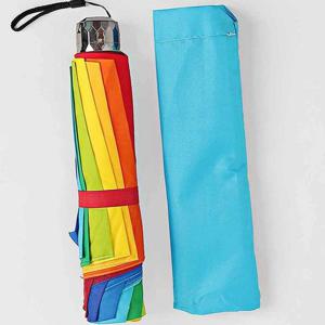 무지개 3단 우산 무지개우산 경량우산 3단우산