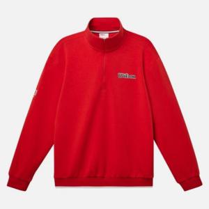 윌슨긴팔티 LQC W241001GHT22-RED 남성 반집업 맨투맨