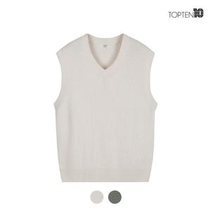 [탑텐][탑텐] 남성 텍스처드 스웨터 베스트_MSC1ES1001