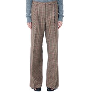 25 FW 드리스 반 노튼 Porter Check 포터 체크 울 팬츠 브라운 242 010901 9048 7