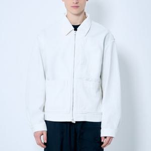 25 FW 드리스 반 노튼 Veper 베퍼 슬립 포켓 더블 집업 자켓 화이트 251 020549 1046 0