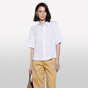 [시슬리] 린넨 반팔 셔츠_5BMLLQ08UWH