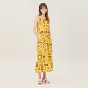 [베네통] 타이다이 패턴 슬리브리스 원피스_BAOP68531YE