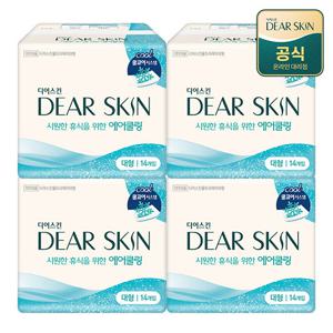 디어스킨 쿨링 생리대 대형14p x 4팩