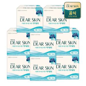 디어스킨 에어쿨링 여름 생리대 대형 14P x 8팩