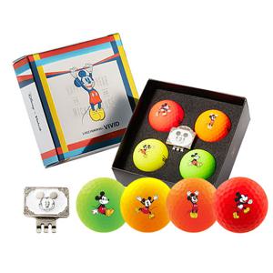 [볼빅] 비비드 디즈니 미키마우스 3피스 골프공+4구 볼마커