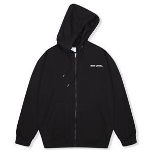 [낫유즈얼]빅사이즈 오버핏 스몰폰트 후드집업 UHD_0004