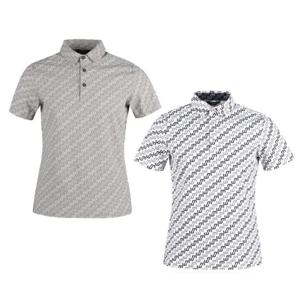 [럭스골프]남성 패턴 반팔 골프셔츠 AB3AMTS303
