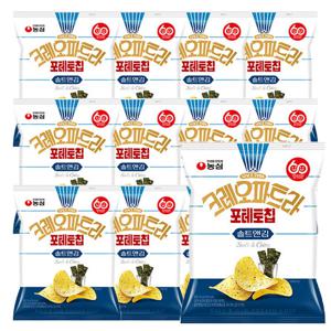 농심 크레오파트라 포테토칩 솔트앤김 50g 16개