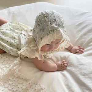 [조이멀티]로즈베이지 여아 민소매 바디슈트 보넷세트 305142