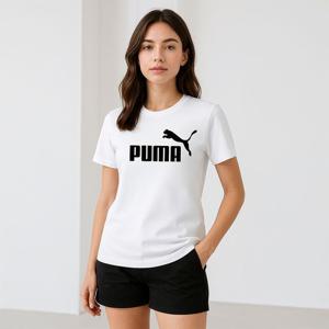 [푸마 주니어]푸마 PUMA 에센셜 로고 K 공용 반팔티 화이트 586960-02-1