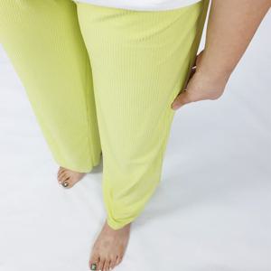 [제니유]블랑슈 여름 쿨 냉장고 여성 주름 와이드 밴딩 통바지