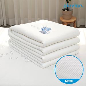 [플래비안] 듀라론 듀얼 에어메쉬 냉감패드 DA-100 Q + 베개커버(XL) 2장 세트