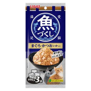 이나바 TCR-175 생선가득파우치 참치&가다랑어&오징어 60gx3p