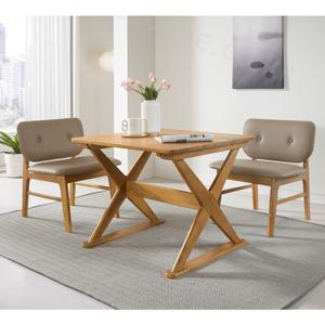 데코라인 스퀘어 2인 식탁세트 원룸 1인가가구 방문설치