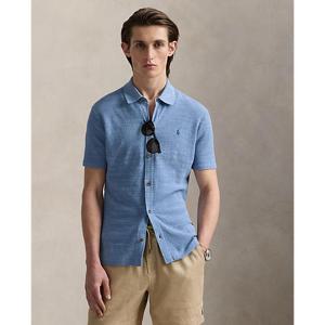 폴로 랄프 로렌 남성 텍스처 코튼 리넨 셔츠 스웨터(MNPOSWE1N820072400)