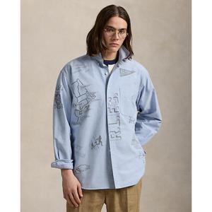 폴로 랄프 로렌 남성 리넨 코튼 빅 셔츠(MNPOWOV16824401400)