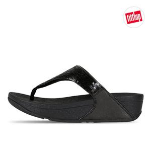 핏플랍 루루 시퀸 토포스트 쪼리 슬리퍼 샌들 블랙 JF3-090