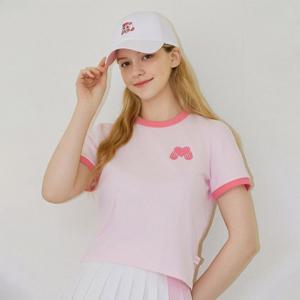 [마틴골프][캐치티니핑] 여성 라운드 반팔 크롭 티셔츠 (QW0FTTR22271)