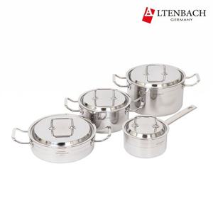 신포니아 316Ti 통5중 냄비 4종세트 (편수16+양수20+양수24+전골24)
