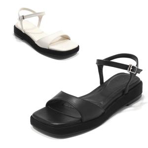 [세라] 여성 데일리 컴포트 샌들 C24S405 블랙 아이보리 3CM