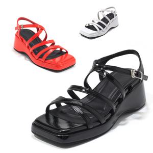 [세라] 여성 데일리 샌들 C24S411 블랙 아이보리 레드 4.5CM