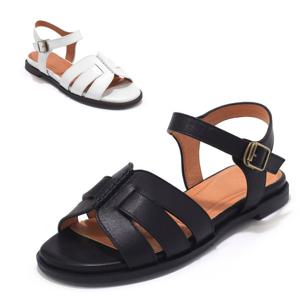 [세라] 여성 데일리 컴포트 샌들 C24S412 블랙 아이보리 1.5CM