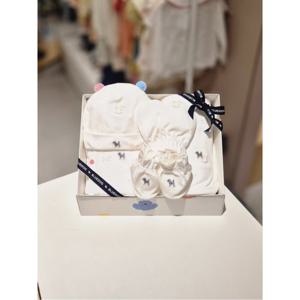 블루독베이비 10 25FW(WH)매직포니배내저고리속싸보손싸개발싸개모자5종 (245A70000010503)