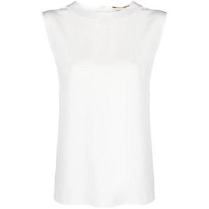 25 FW 생로랑 새틴 민소매 탱크 탑 766539Y100W TP432350062