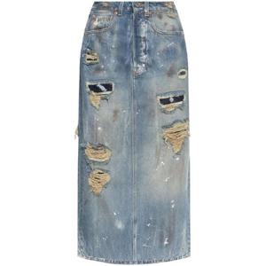 25 FW 베트멍 디스트레스드 데님 맥시 스커트 WA65SK880D2803 TP432186195