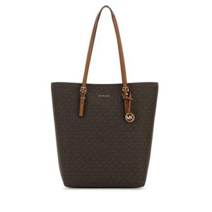 마이클 바이 마이클코어스 여성 브라운 Quinn 라지 캔버스 프린티드 쇼퍼백 30S5GQNT3B BRNACORN